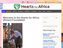 Tablet Screenshot of heartsforafrica.org.au